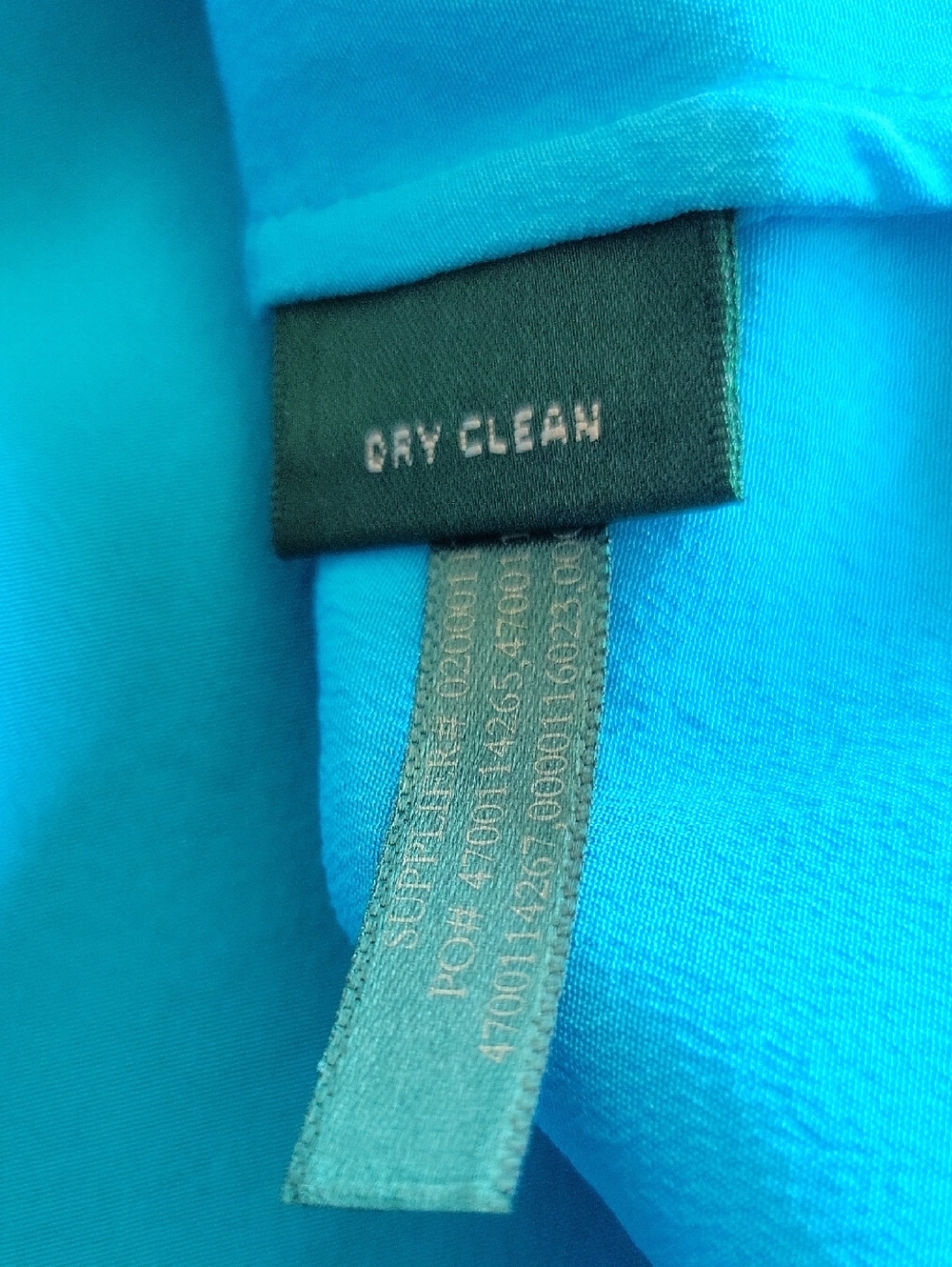 LAUREN Ralph Lauren Silk Top, 16, Blue/Black - Picture 9 of 10
